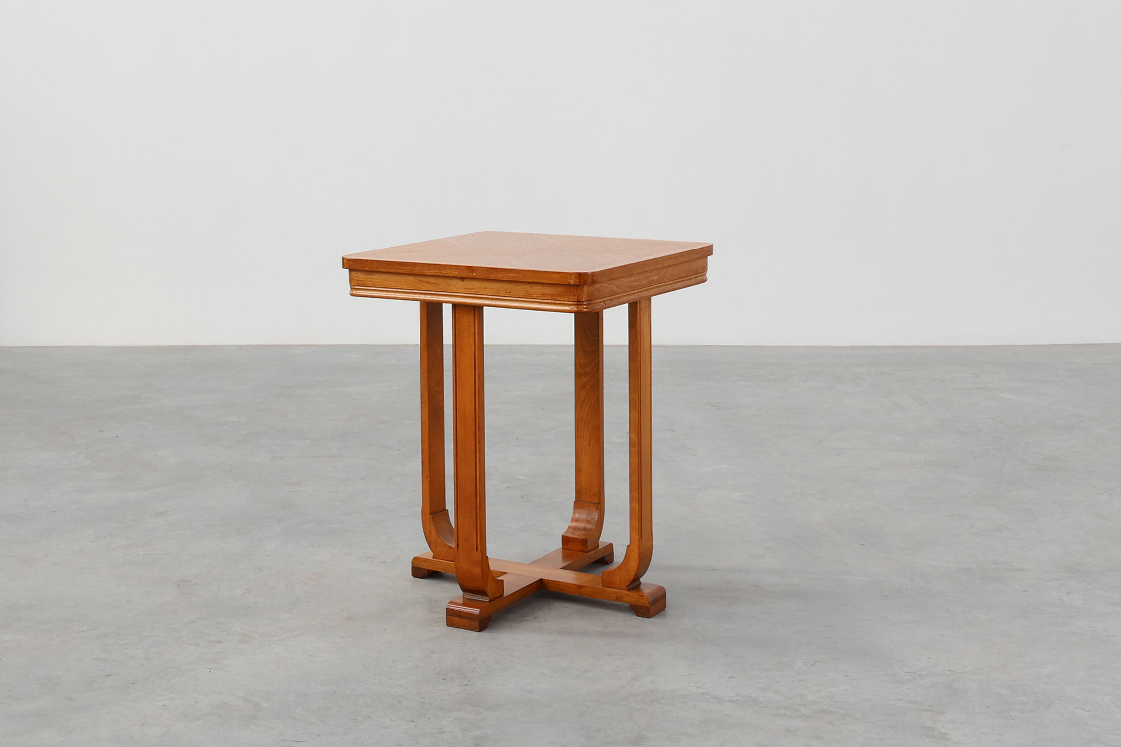 Belgian Art Deco side table with geometric top, ca. 1920thumbnail